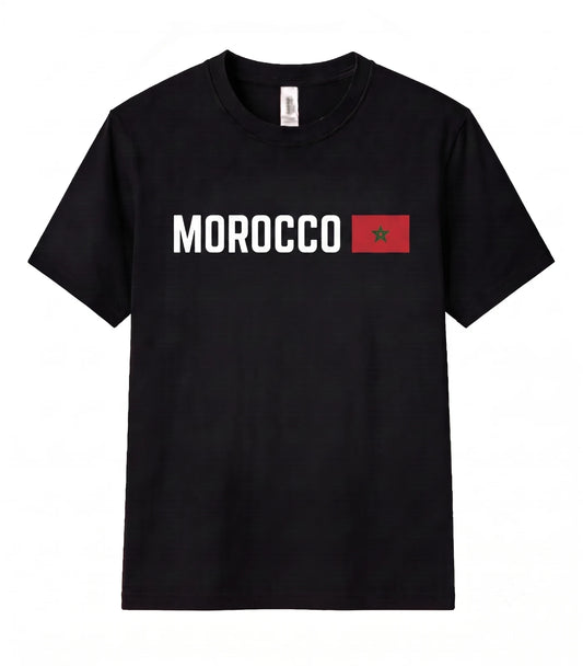Morocco National Pride Flag Symbol Arms Tee Unisex T Shirt Men Women Country