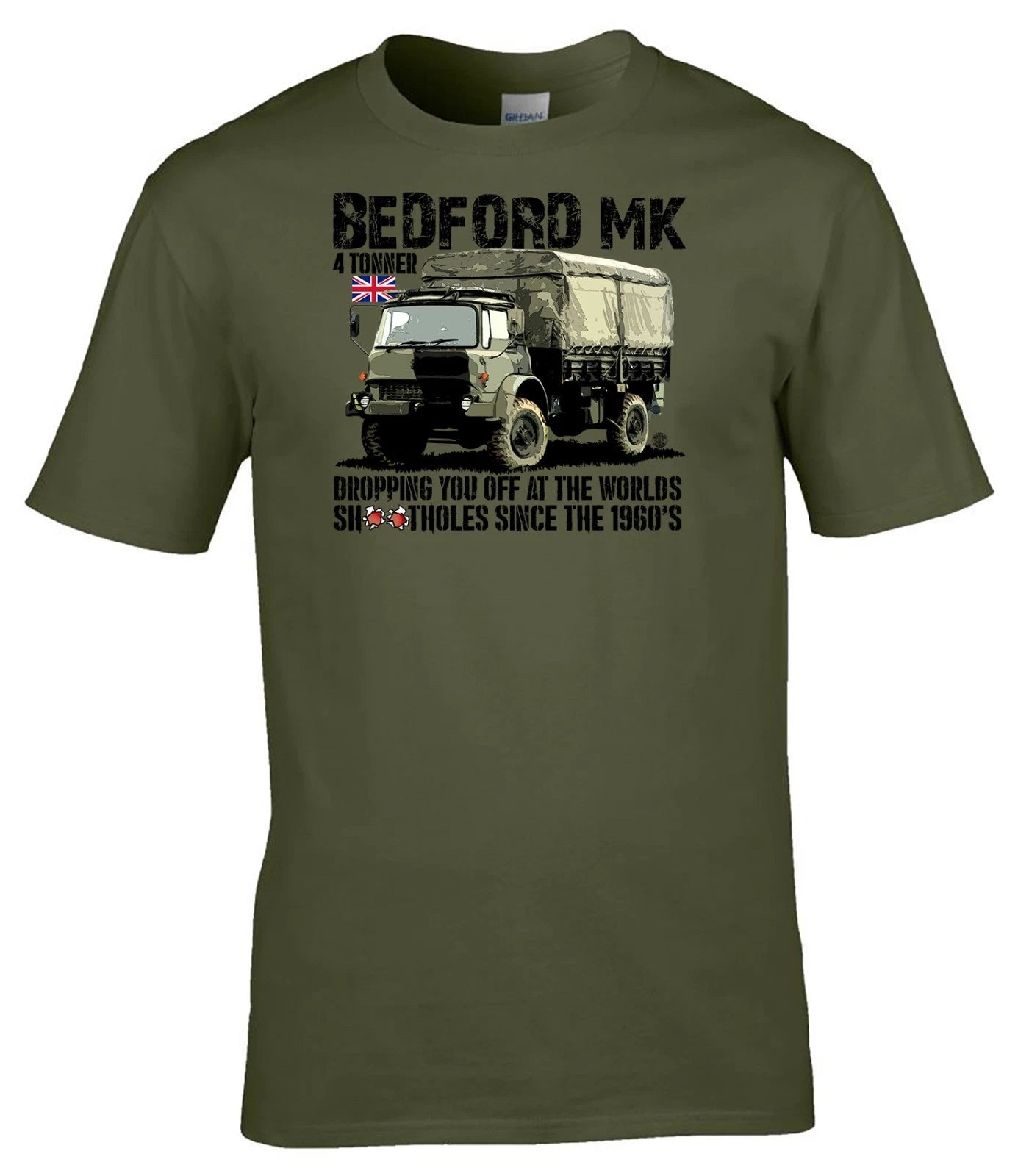 Bedford MK 4 Tonner T Shirt British Army Military Veteran Truck Tee Gift