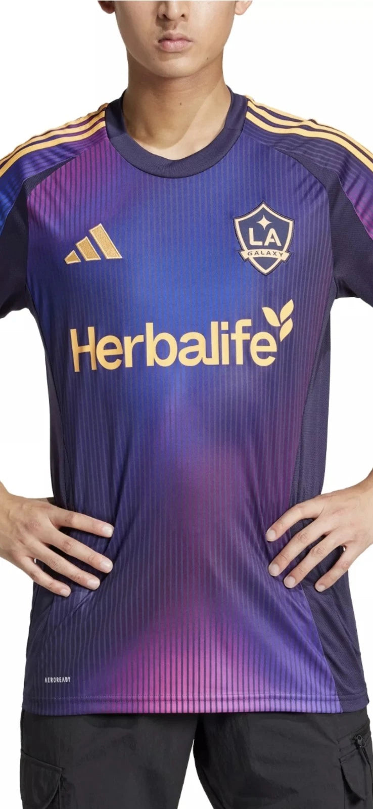 NWT Los Angeles Galaxy Adidas Climalite 2025  Rizon Jersey Mens Small