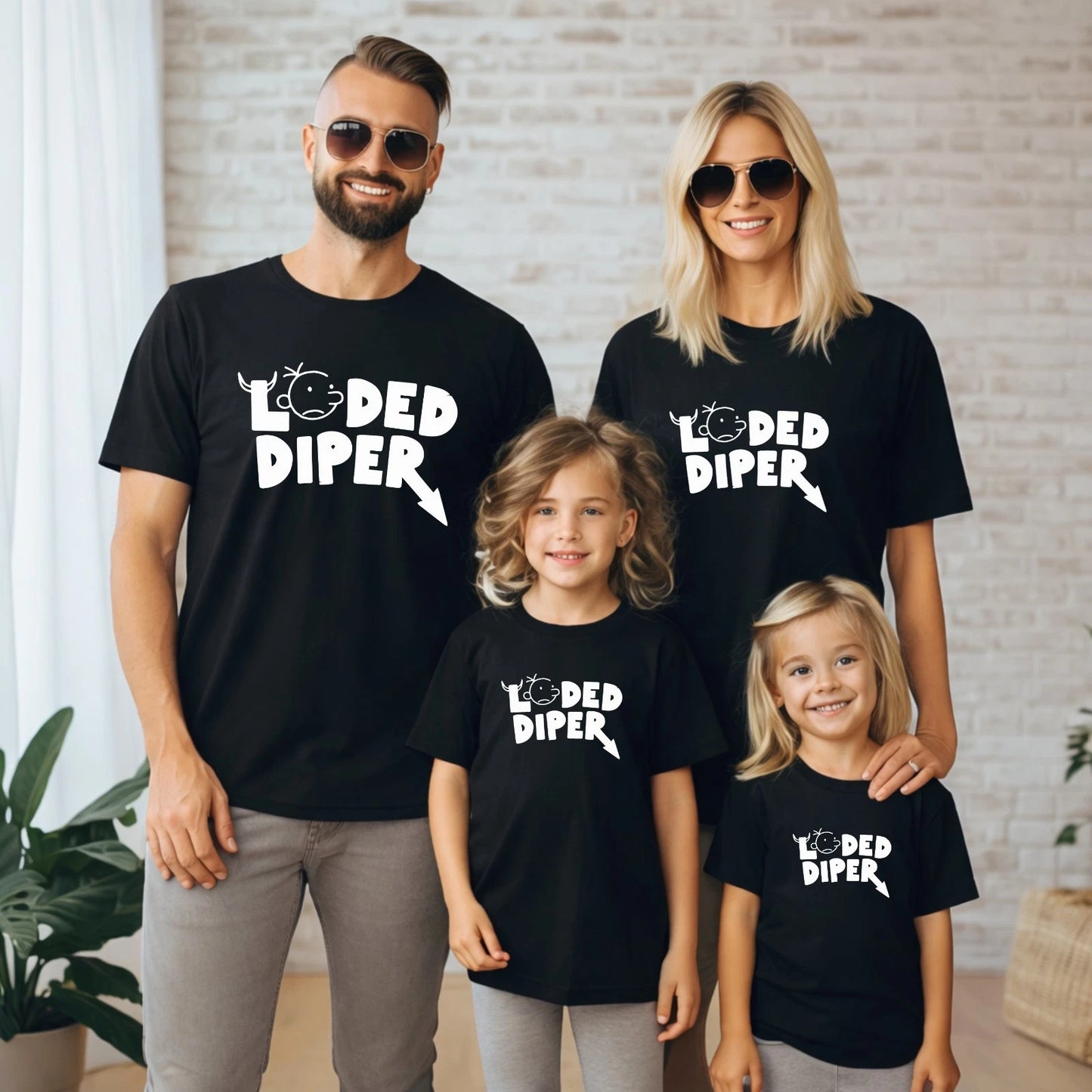 Loded Diper T Shirt Diary Of A Wimpy Kid Book Day Costume Kids Boys Gift Xmas