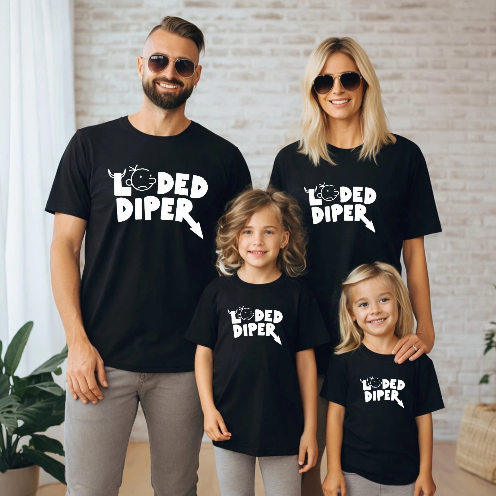 Loded Diper T Shirt Diary Of A Wimpy Kid Book Day Costume Kids Boys Gift Xmas