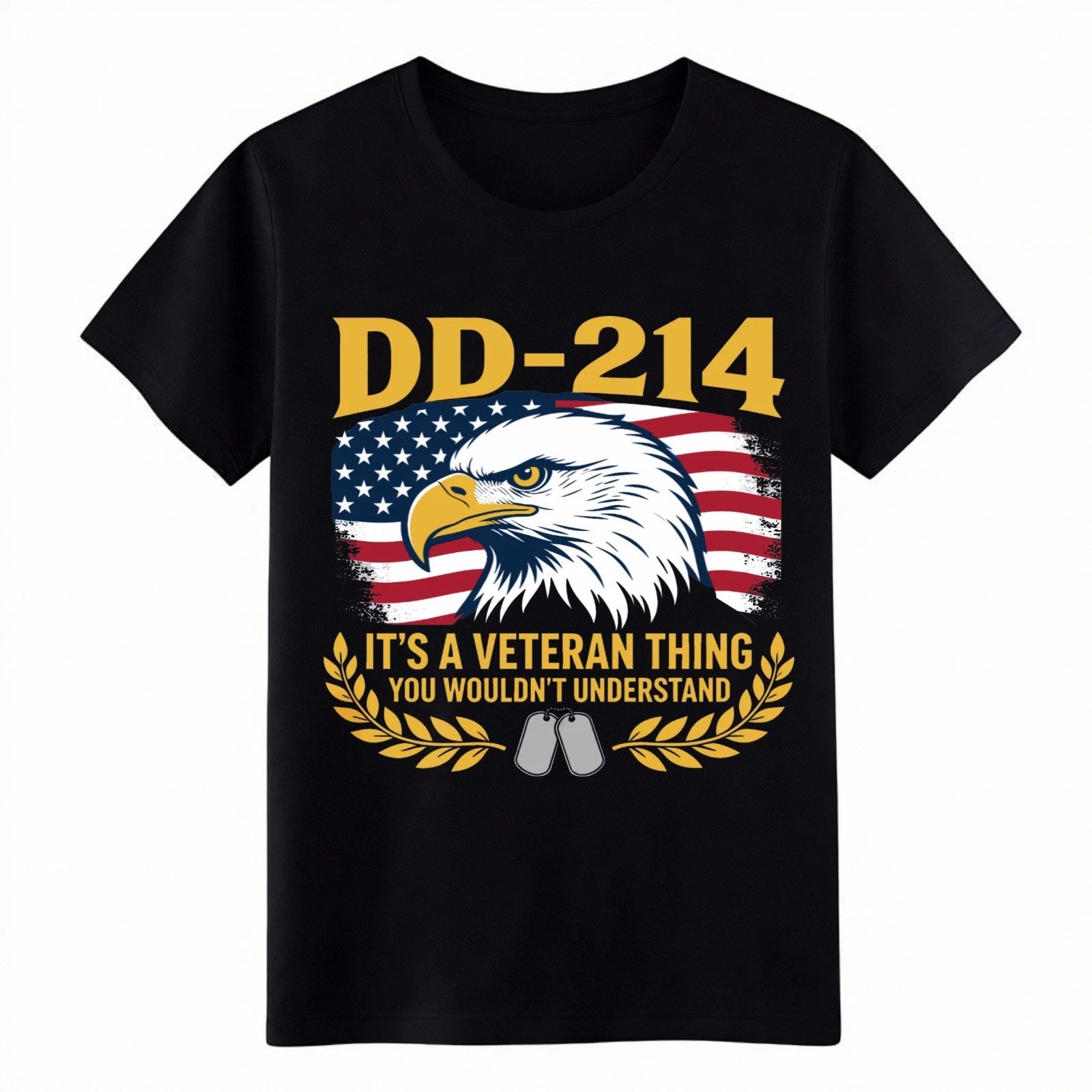 Unisex DD-214 It's A Veteran Thing You Wouldn't Understand Eagle Flag T-Shirt