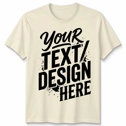 Personalised Custom Printed T Shirt Text Logo Unisex Shirt Party Workwear Gift