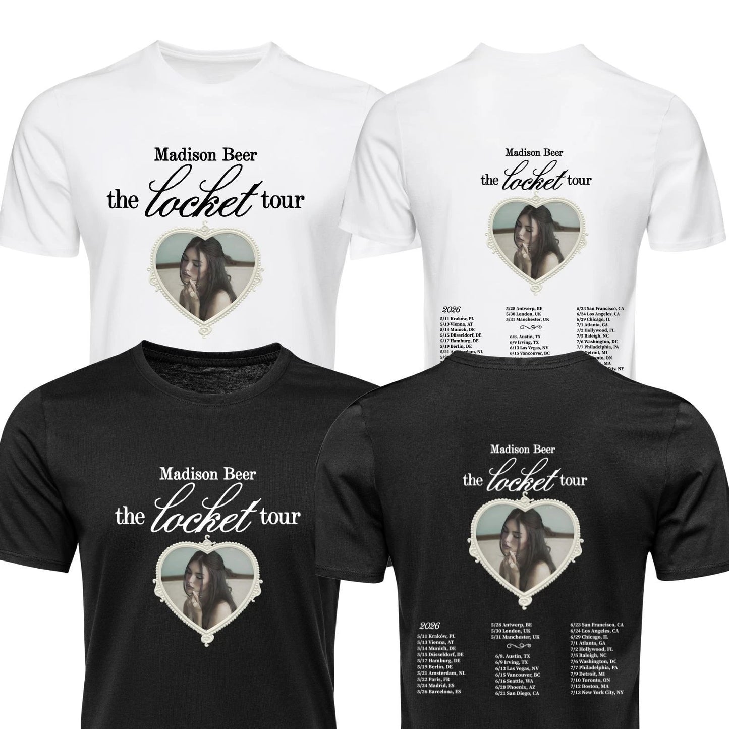 Madison Beer  T Shirt The Locket Tour Music Inspired Unisex Adults Kids Tee Tops