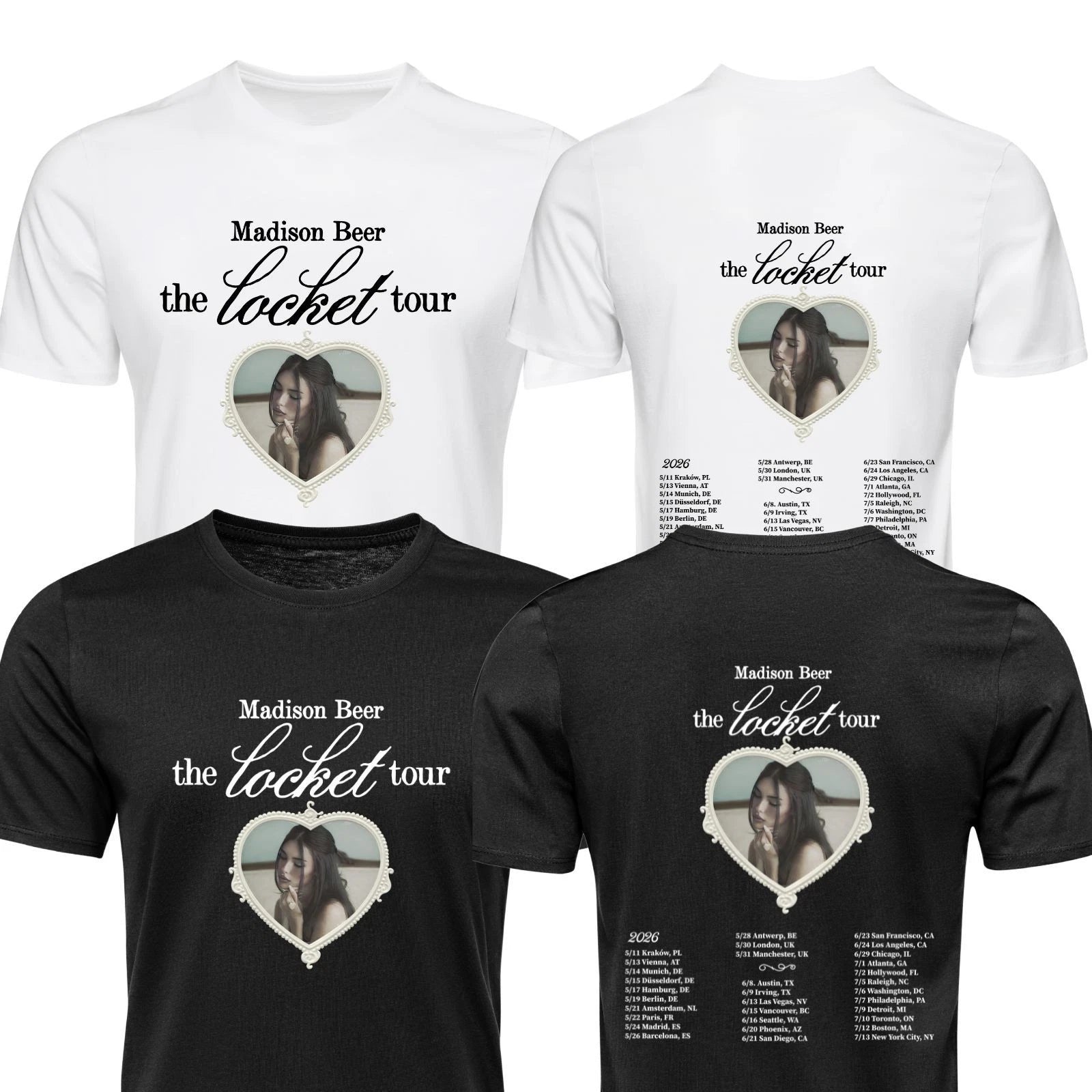 Madison Beer  T Shirt The Locket Tour Music Inspired Unisex Adults Kids Tee Tops
