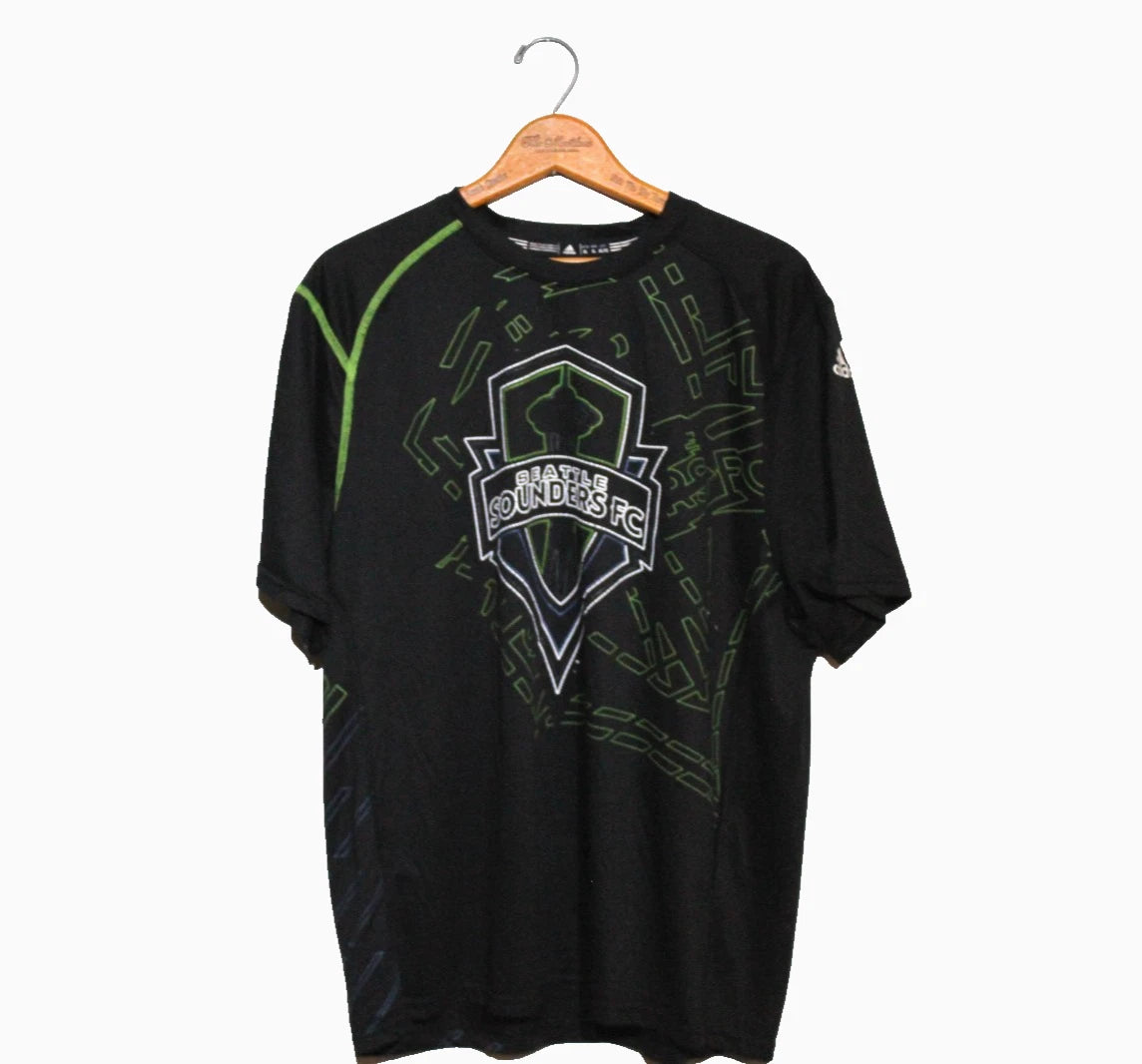 Seattle Sounders T-Shirt Size US Men XL Vintage Adidas Climalite Y2K MLS Soccer