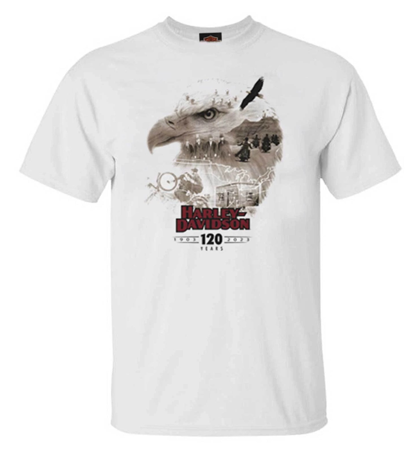 Harley-Davidson Men's 120th Anniversary Eagle Graphic Short Sleeve T-Shirt