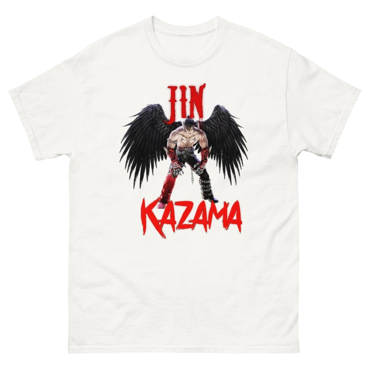 Devil Jin Tekken Tee, Gamer Shirts, Video Game Character, Jin Kazama T-shirt