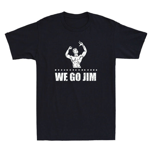 We Go Jim Gym Bro Culture Workout Classic Pump Cover Funny Vintage Men's T-Shirt