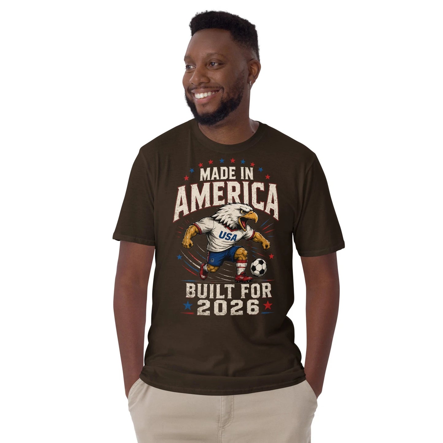USA Soccer Fan Tee Made in America Fan Gift World Cup 2026