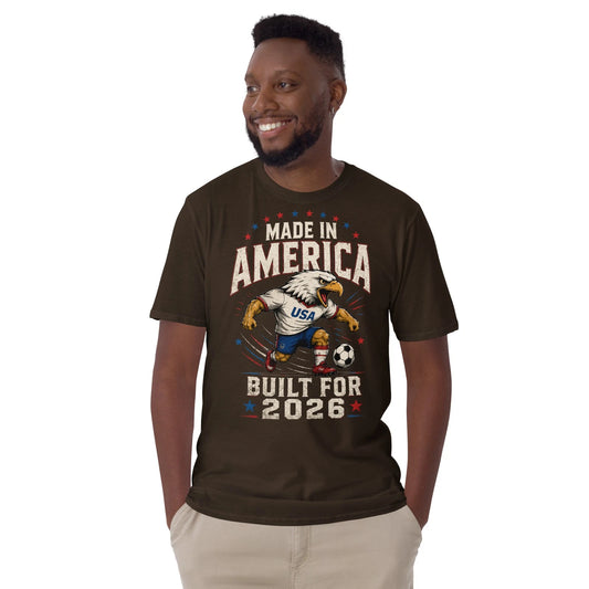USA Soccer Fan Tee Made in America Fan Gift World Cup 2026