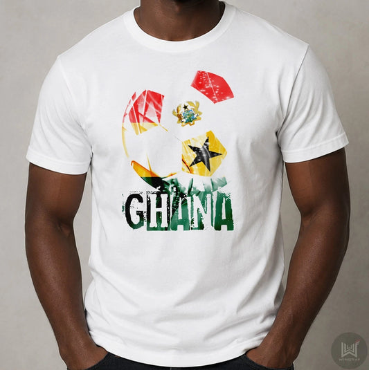 Ghana t shirt flag football tee gift Africa soccer fan art design top all sizes