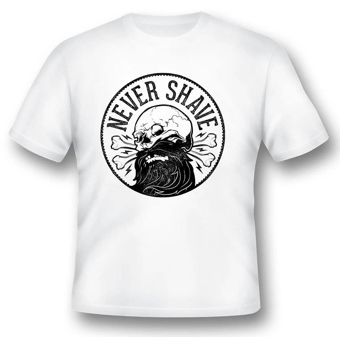 Never shave black or white Tee