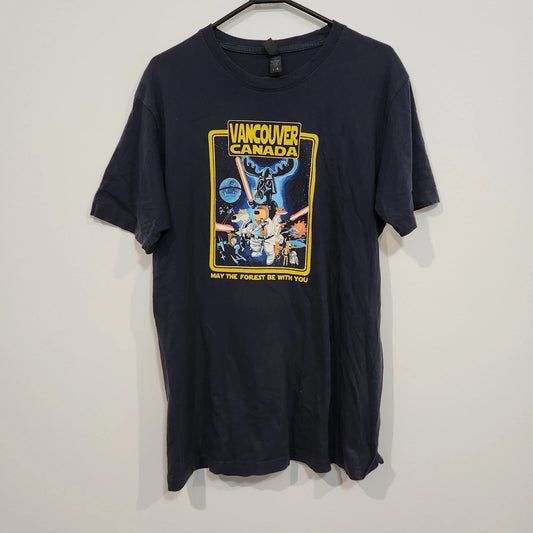 Vancouver Canada May the Forest Be With You Tourist T-Shirt Men’s Size Large