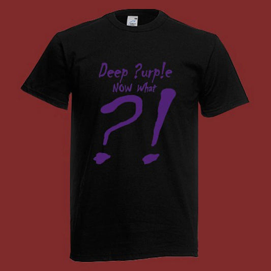 DEEP PURPLE  NOW WHAT Men's Black Size S-5XL
