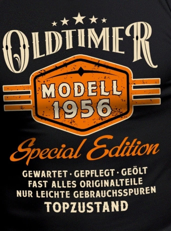 70th Birthday Mens T-Shirt Vintage Model 1956 Funny Sayings Shirts Men