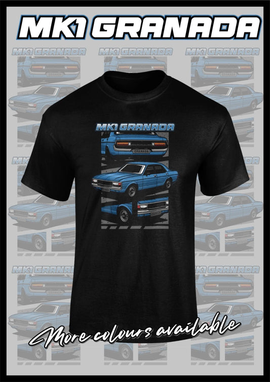 Classic Ford Granada Mark 1 Mk1 Tshirt  Banger Racing Retro