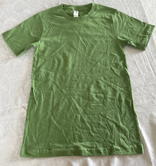 Canvas Green T-Shirt Size Large 100% Cotton