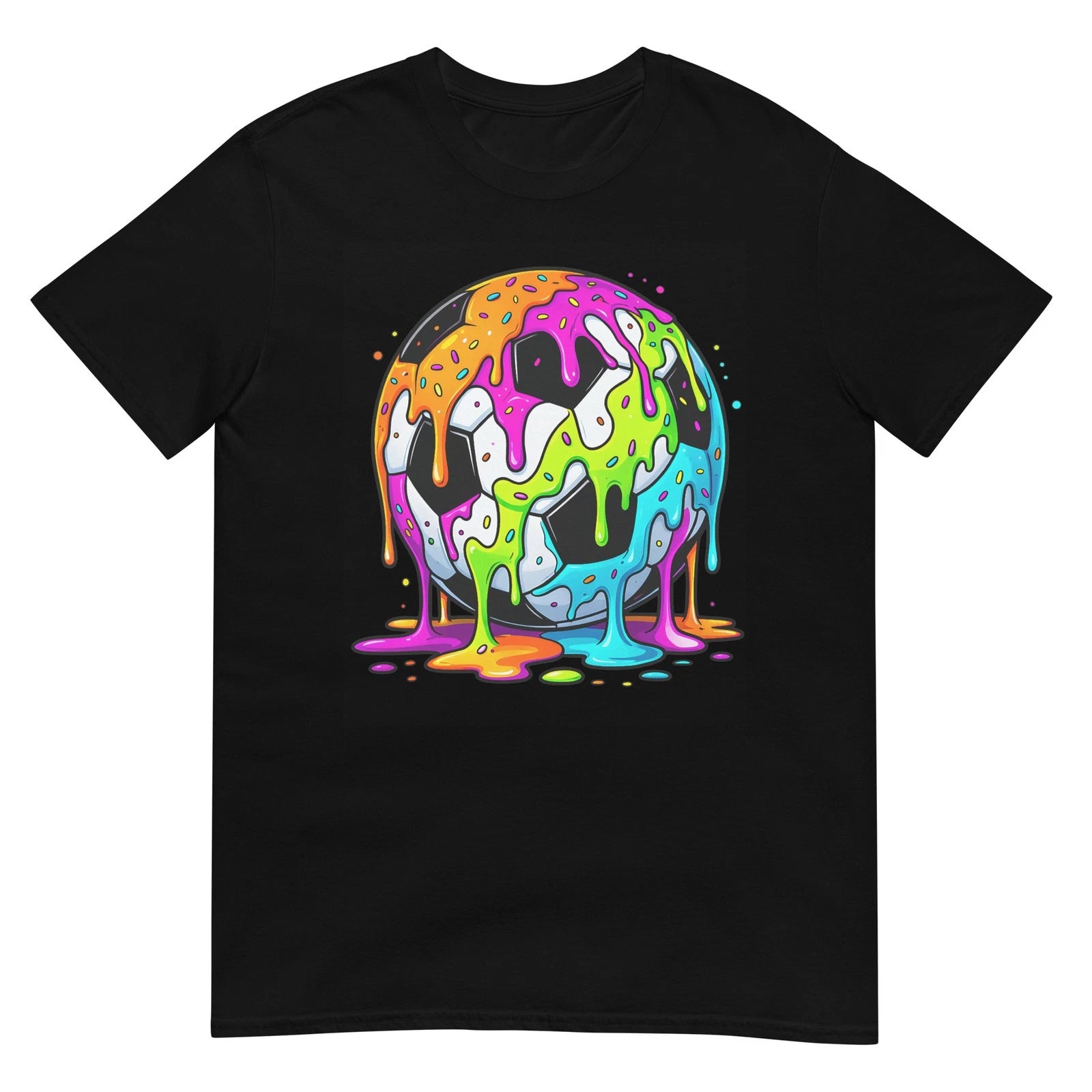 Soccer Ball Drip Soccer Player Kids Soccer Drip Boys Soccer T-Shirt