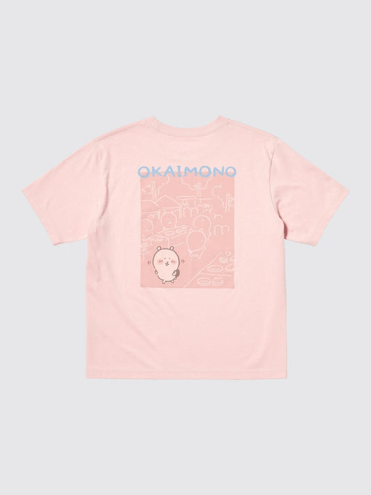 UNIQLO CHIIKAWA Joke Bear and Friends UT Graphic T-Shirt  Pink JAPAN limited