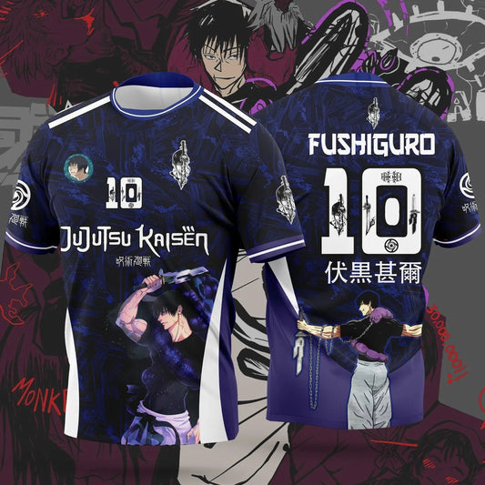 Jujutsu Kaisen Football T-Shirts 2026 World Cup Breathable Polyester Quick Dry