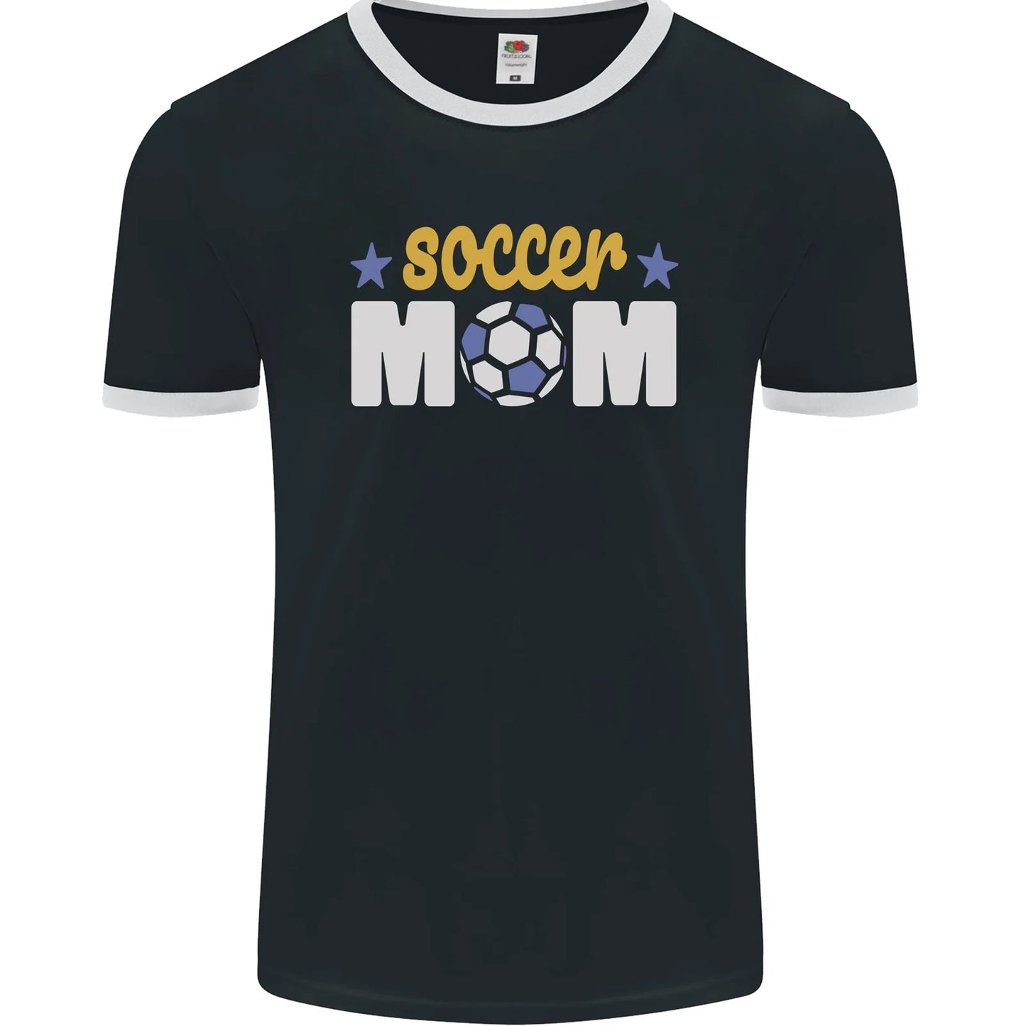 Soccer Mum Mom Mens Ringer T-Shirt FotL