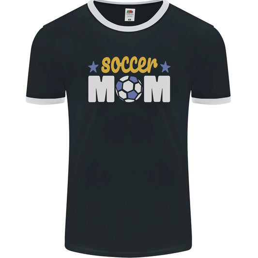 Soccer Mum Mom Mens Ringer T-Shirt FotL