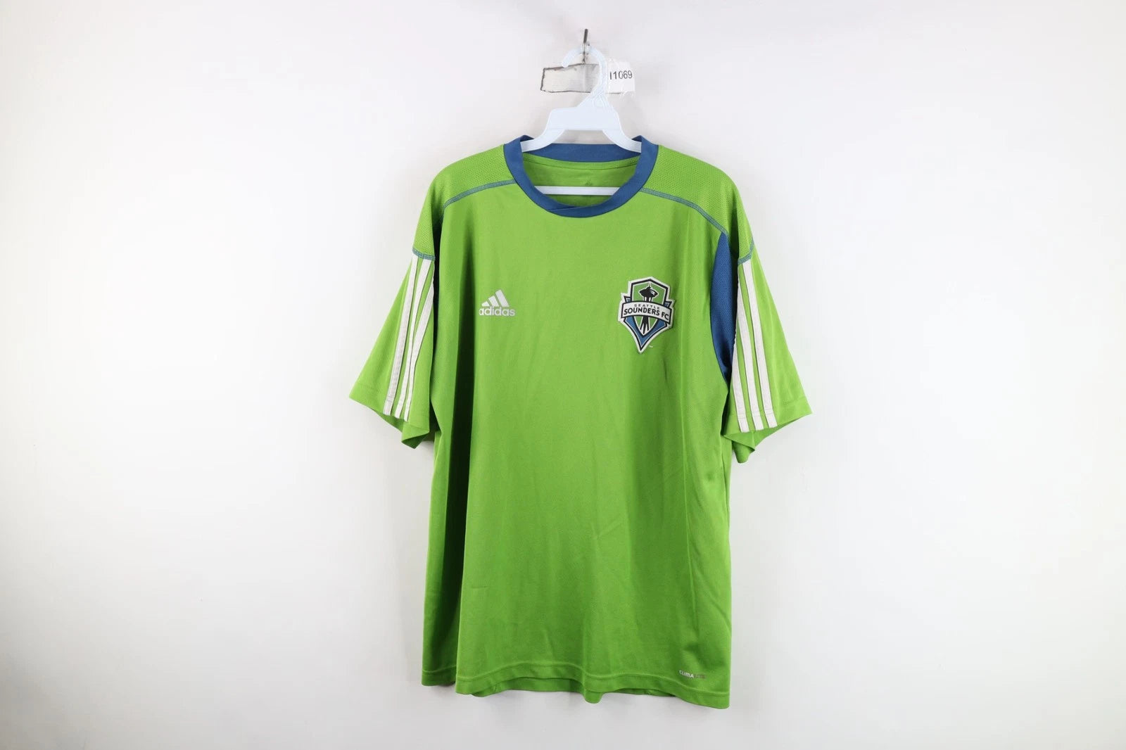 Vintage Y2K Adidas Mens Large MLS Seattle Sounders FC Soccer Football Jersey