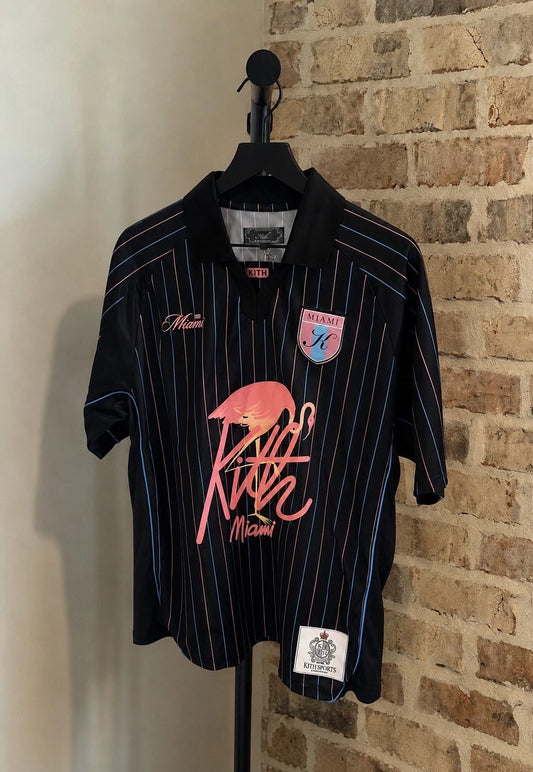 🦩EXCLUSIVE 🦩 Kith Miami Tino II Soccer Top | Black | XS-2XL | IN STOCK