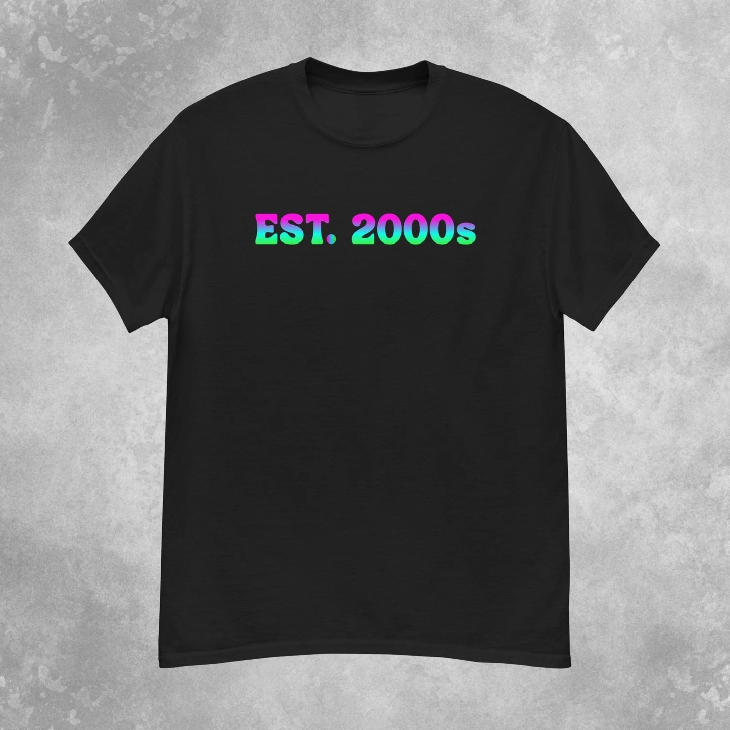 Colorful EST. 2000s T-Shirt Mens S-2XL