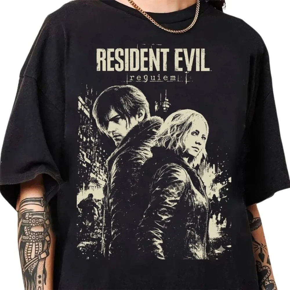 Resident Evil Requiem T-Shirt Graphic Print Unisex Cotton Tee