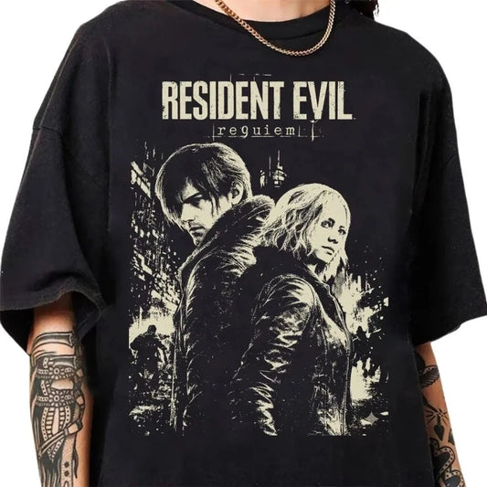 Resident Evil Requiem T-Shirt Graphic Print Unisex Cotton Tee