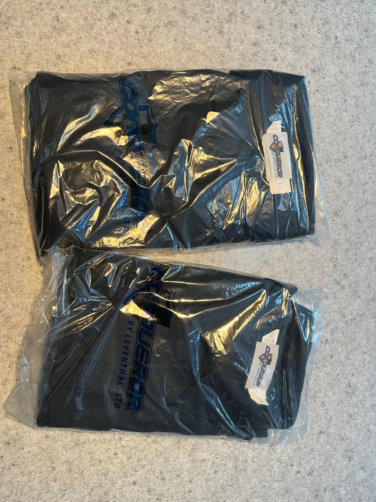 Conqueror long sleeve police duty shirts (2) deadstock black