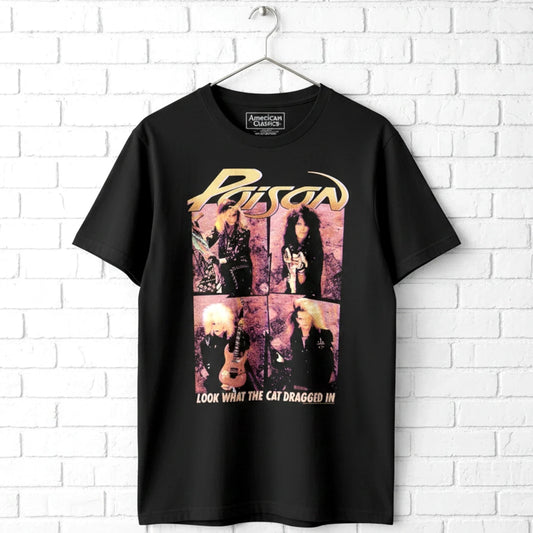 Poison Band Look What the Cat Dragged In Men's T Shirt