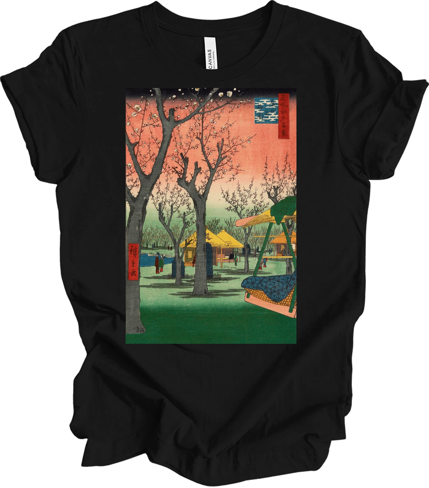 Plum Garden Kamata Ukiyo-e Art T-Shirt Unisex