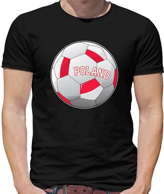T-Shirt Homme Football Pologne - Supporter Équipe Polonaise Soccer Footie