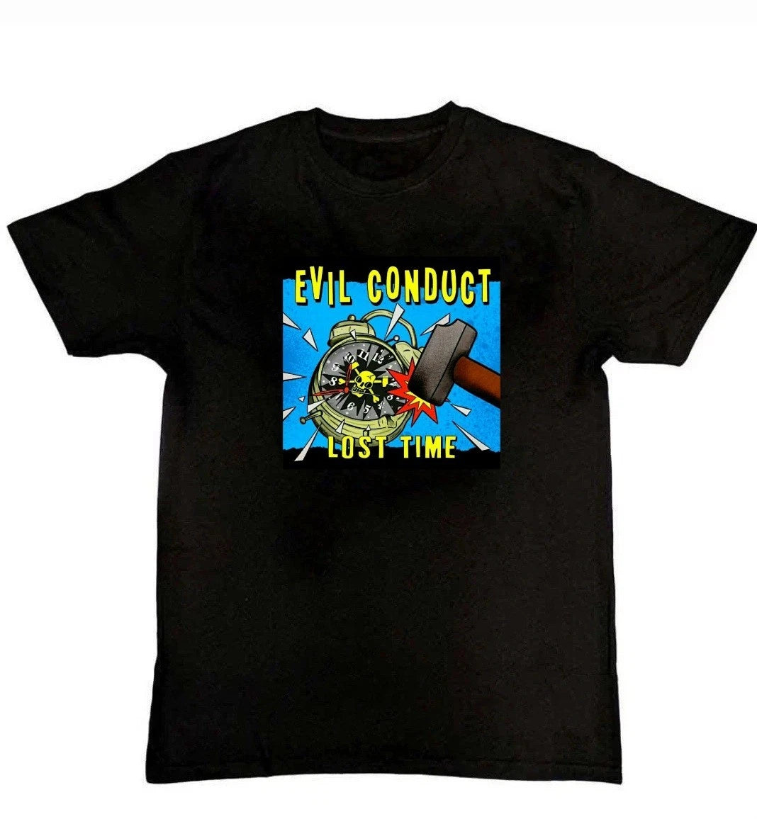 Evil Conduct Lost Time Graphic Print Unisex Mens T-Shirt S M L XL 2 3 4 XL