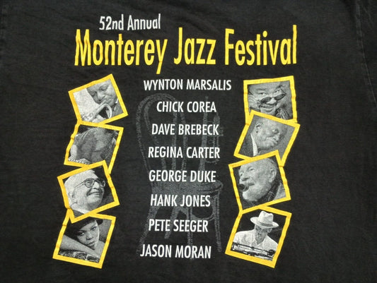 Monterrey Jazz festival T Shirt 2009 Marsalis Correa Pete Seeger XL vtg music
