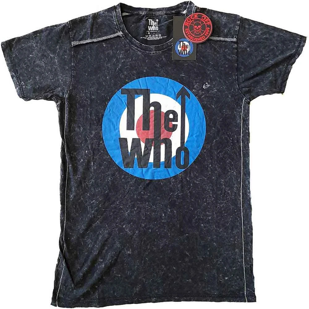 The Who Target Logo Black Unisex T‑Shirt New & Official Merch (Wash Collection)