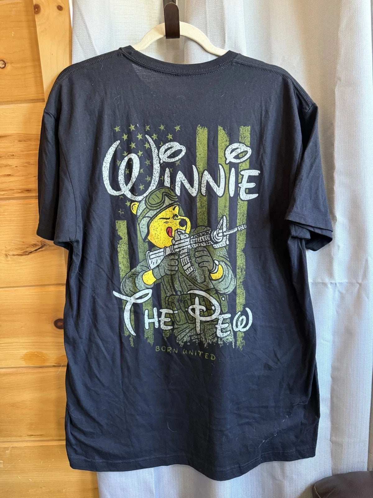 NEW! Winnie-the-Pooh Bear ‘Winnie The Pew’ Born United T-shirt Large
