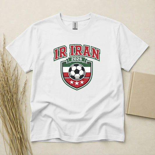 Iran 2026 Football Fan T Shirt Soccer Supporters Gildan Cotton Family Top