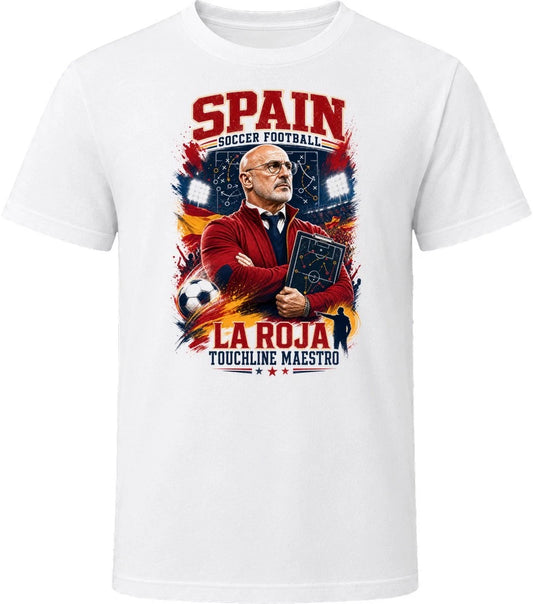 Spain Soccer Football Coach La Roja Touchline Maestro T Shirt