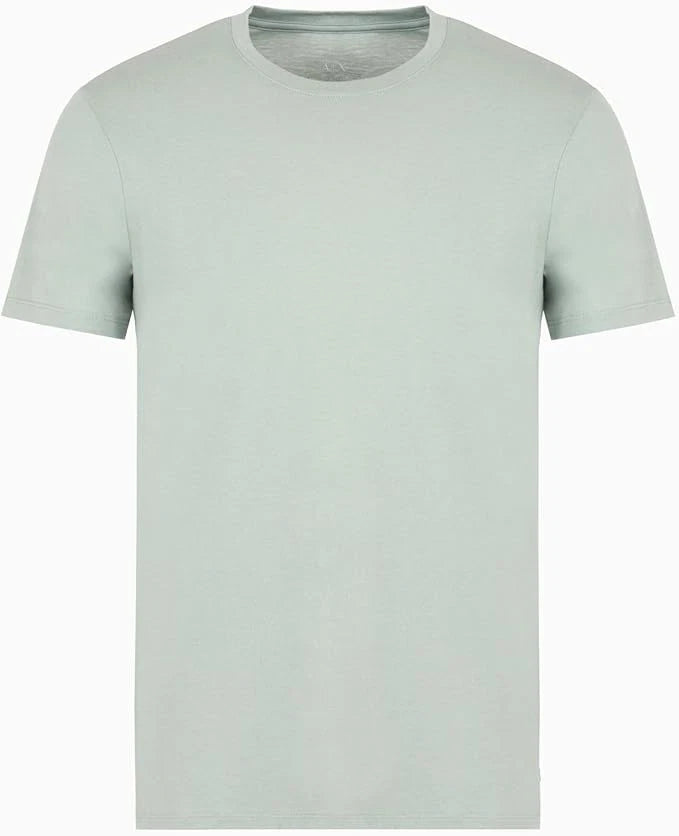 Armani Exchange Men's Short Sleeve Pima Cotton Crew Neck T-Shirt, Lead, M
