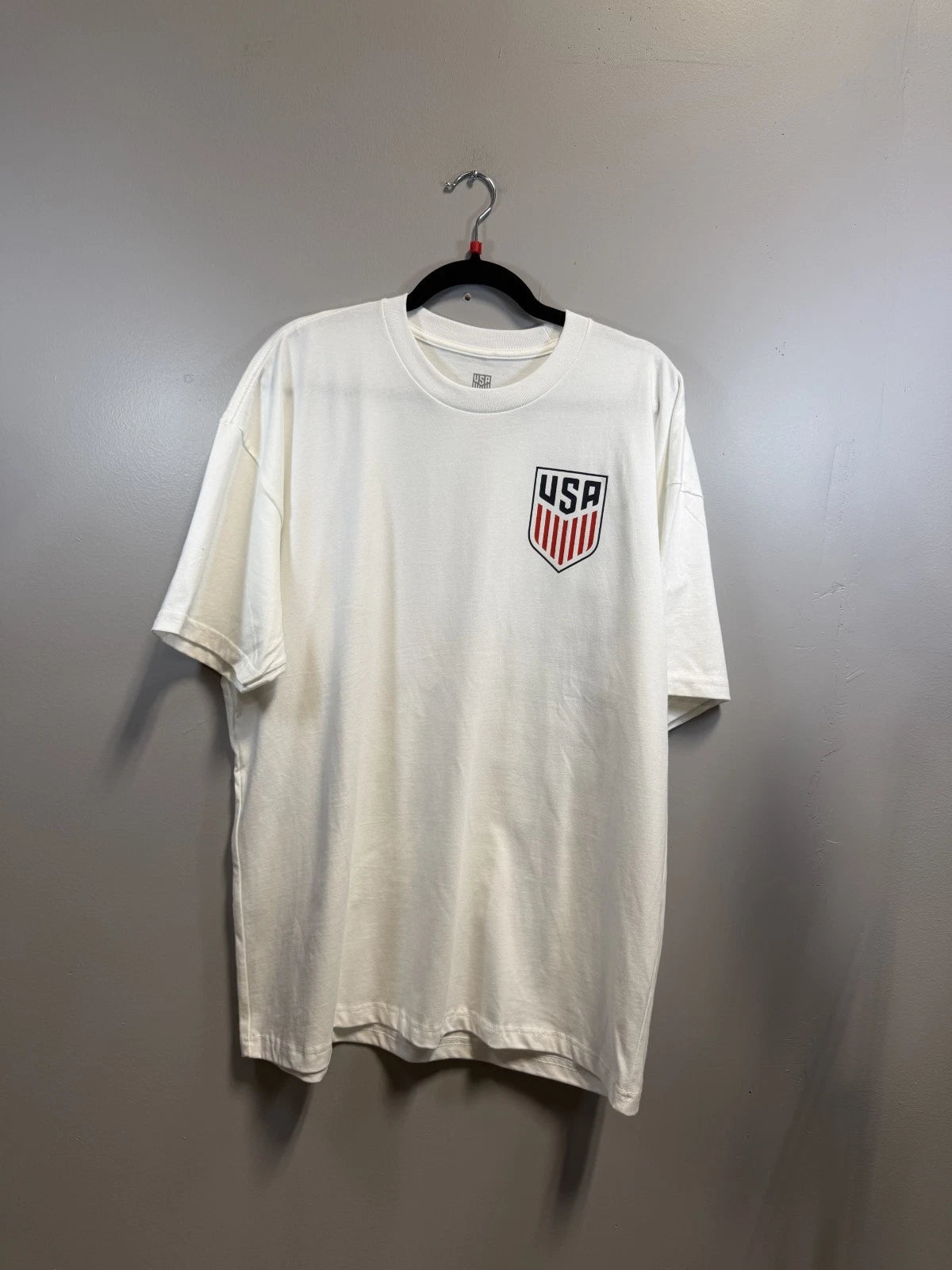 [Clothing Sample] Men's U.S. Soccer White T-shirt Size: Large