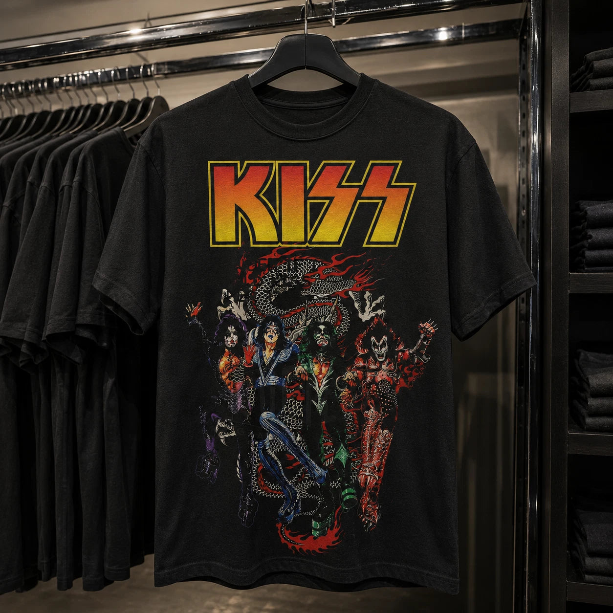 KISS Heavyweight T-Shirt 220GSM | Men’s Women’s Premium 100% Cotton