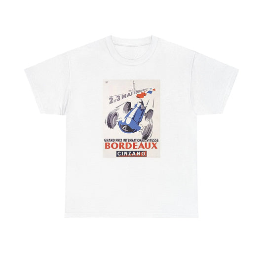 Bordeaux Grand Prix Vintage Racing Tee | Retro Monaco Motorcar Racecar T-Shirt