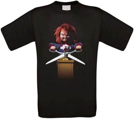 Chucky Killer Doll Horror Cult Movie T-Shirt All Sizes NEW