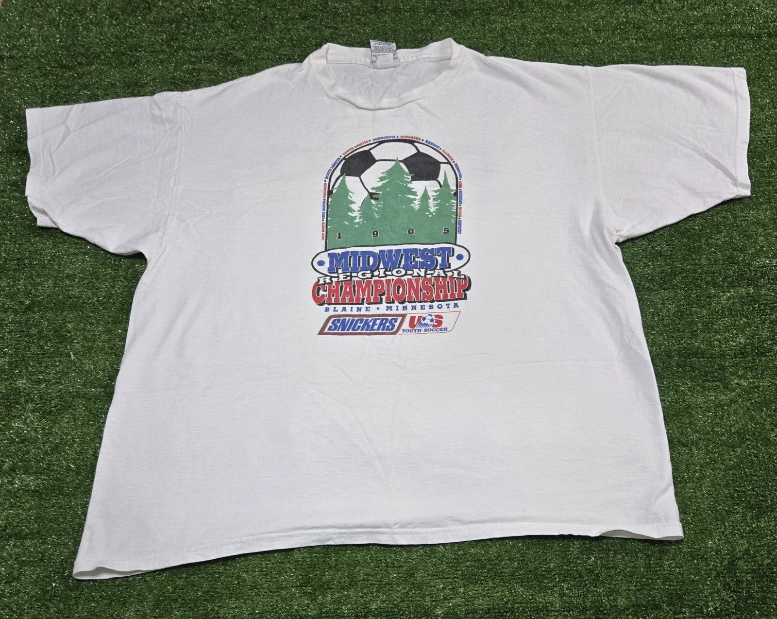 Vintage 1995 Adidas Soccer Tshirt Xl