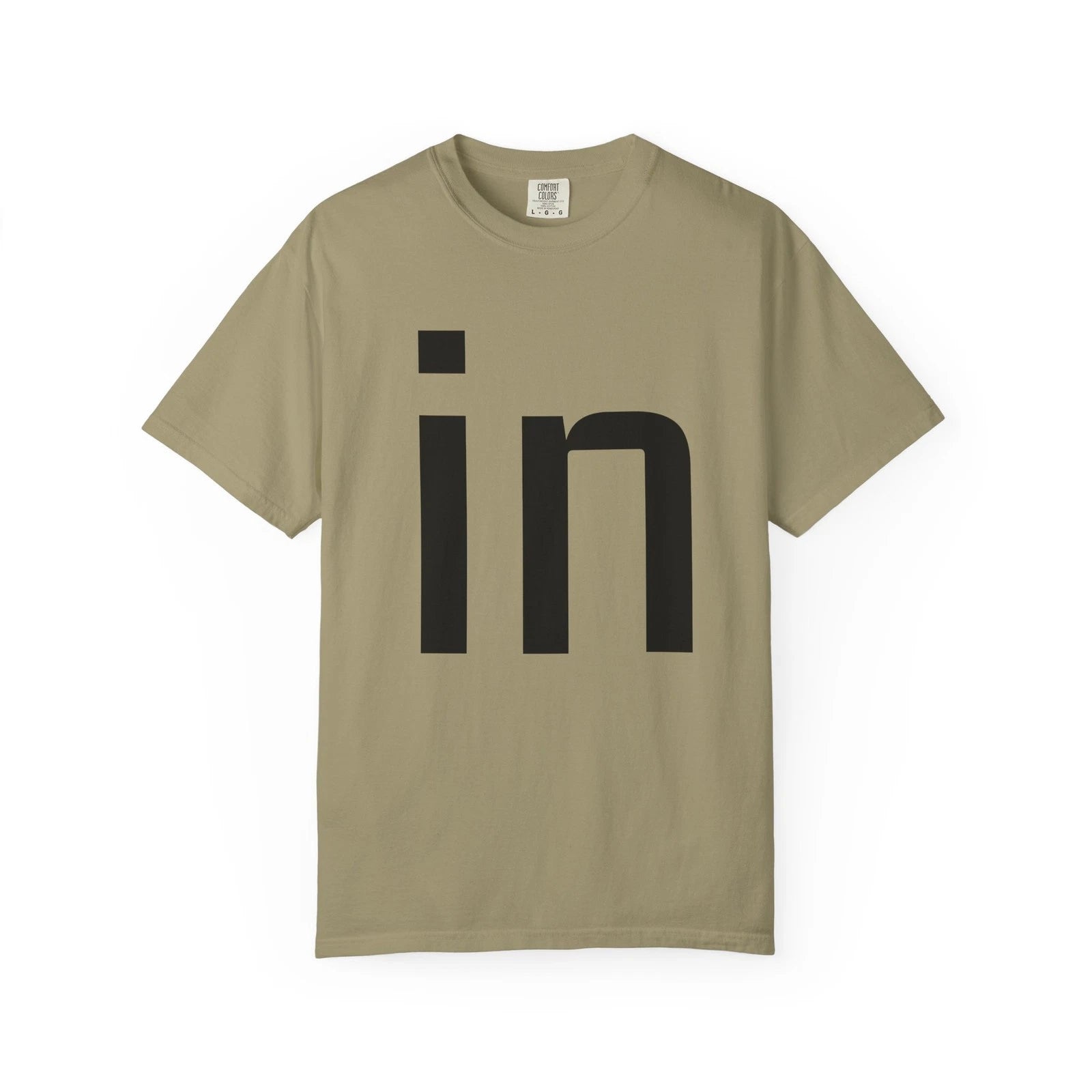 Minimal 'in' Typography T-Shirt | Simple Logo Tee