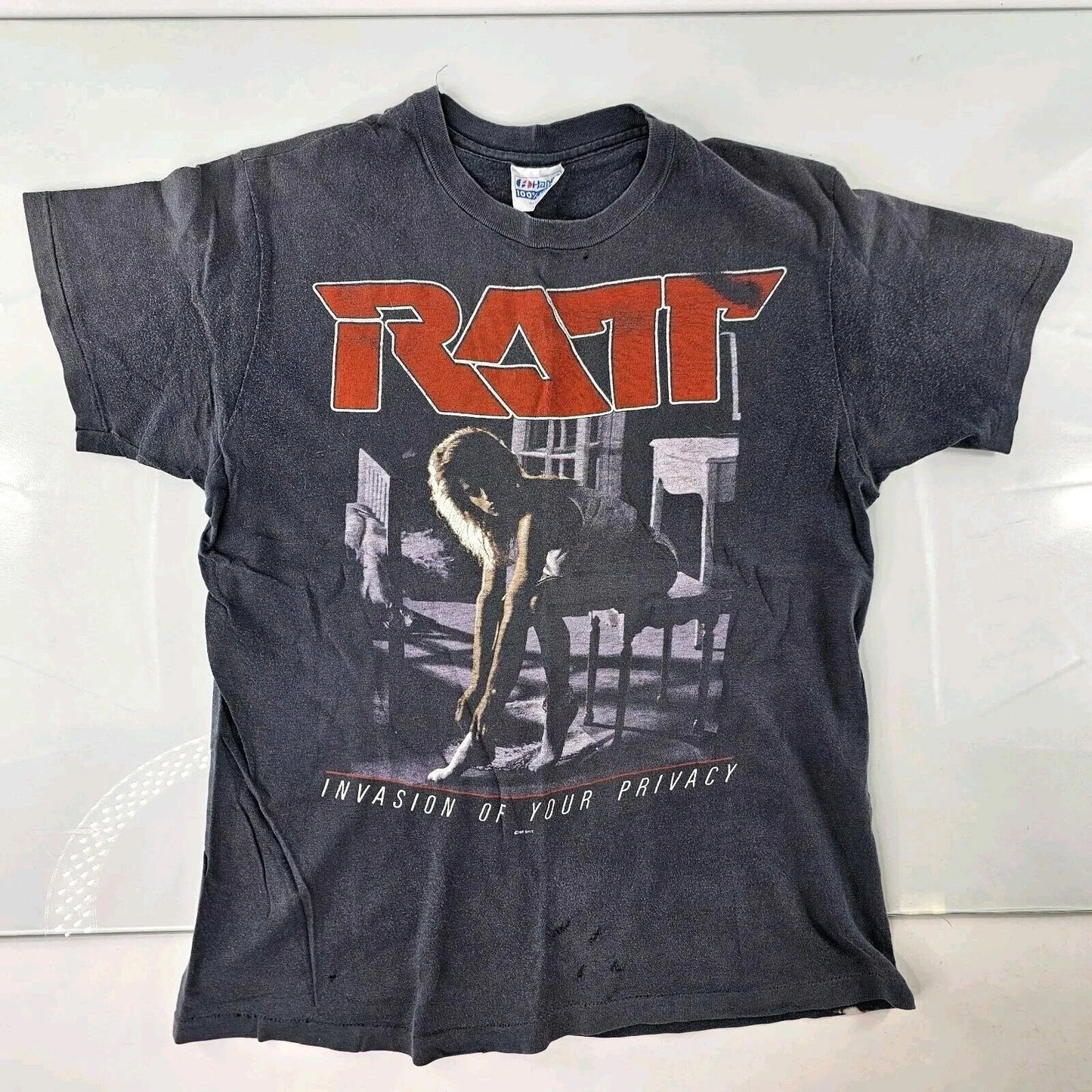Vintage 1985 Rat Invasion Of Your Privacy Tour Shirt Metal Band Single Stitch